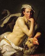 Self portrait as David with the head of Goliath,  Johann Zoffany